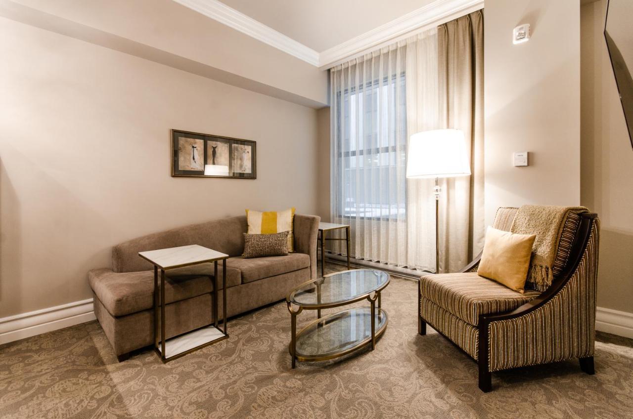 Hotel Birks Montréal Eksteriør billede A living room at the Residence Inn